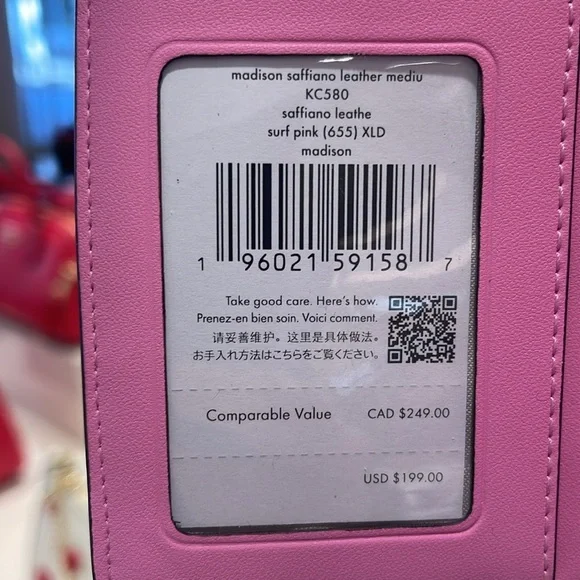 Kate Spade Madison Medium Bifold Wallet
Surf Pink
NWT - Picture 7 of 16